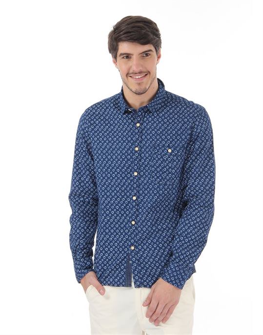 Flying Machine Men Casual Wear Printed Shirt